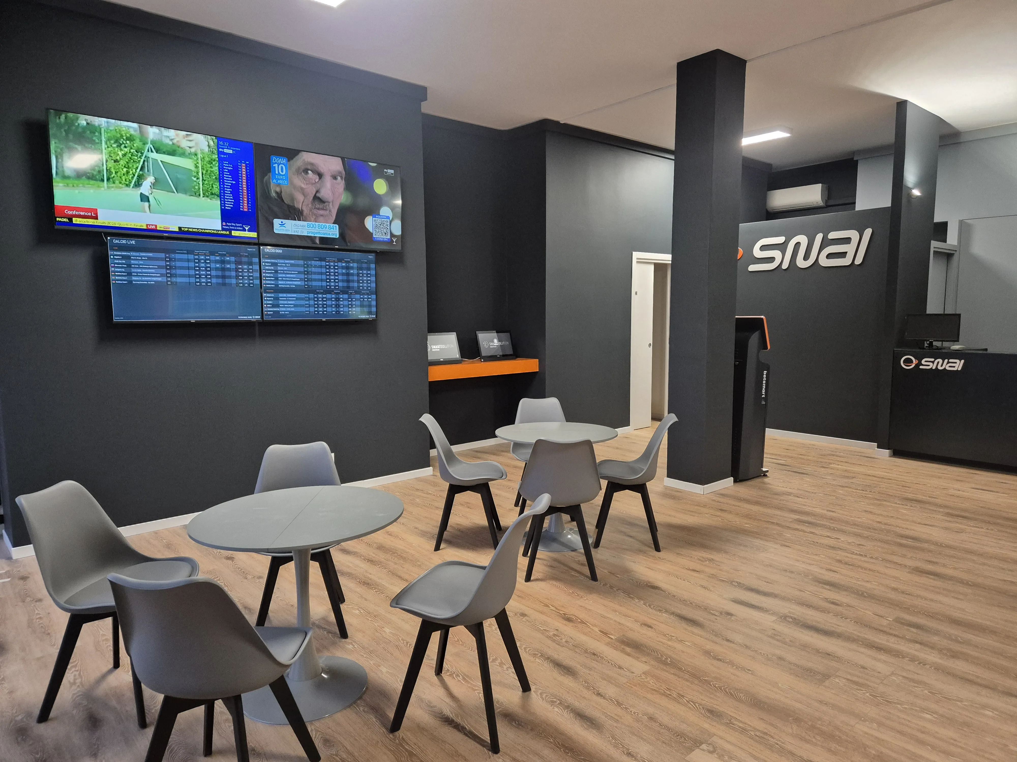 Maxi schermi SNAIPAY Nerviano - Area visione eventi sportivi live